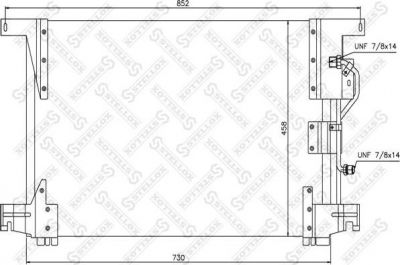 Stellox 87-39102-SX конденсатор, кондиционер на MERCEDES-BENZ ACTROS