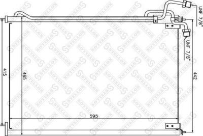 Stellox 87-39110-SX конденсатор, кондиционер на MERCEDES-BENZ AXOR 2