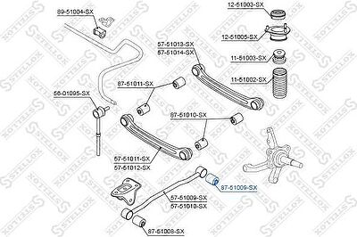 Stellox 87-51009-SX подвеска, рычаг независимой подвески колеса на CHEVROLET LACETTI (J200)