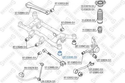 Stellox 87-53046-SX подвеска, рычаг независимой подвески колеса на HYUNDAI TUCSON (JM)