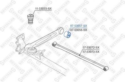 Stellox 87-53057-SX подвеска, рычаг независимой подвески колеса на KIA RIO универсал (DC)