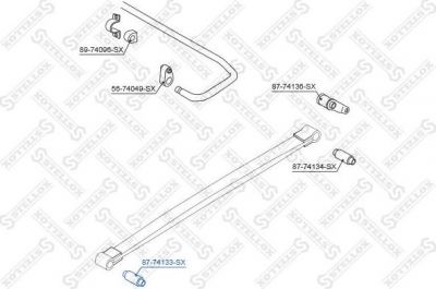 Stellox 87-74133-SX втулка, амортизатор на RENAULT MASTER II фургон (FD)