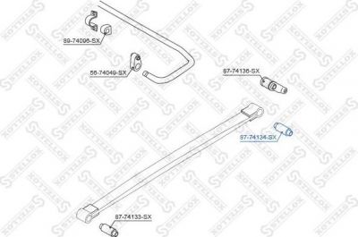 Stellox 87-74134-SX втулка, амортизатор на RENAULT MASTER II фургон (FD)