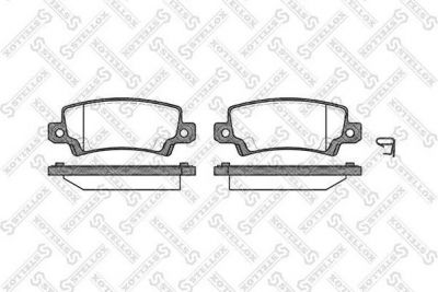 Stellox 885 002B-SX комплект тормозных колодок, дисковый тормоз на TOYOTA COROLLA (CDE12_, ZZE12_, NDE12_, ZDE12_)