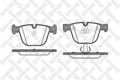 STELLOX КОМПЛЕКТ ТОРМОЗНЫХ КОЛОДОК, ДИСКОВЫЙ ТОРМОЗ (903 000-SX)