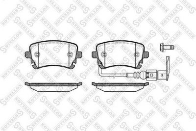 Stellox 908 011B-SX комплект тормозных колодок, дисковый тормоз на VW MULTIVAN V (7HM, 7HN, 7HF, 7EF, 7EM, 7EN)