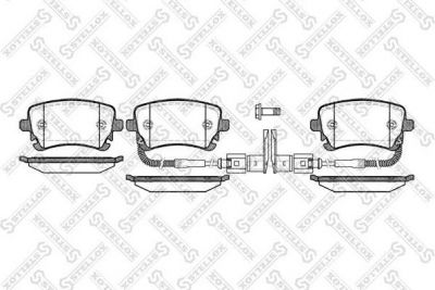 STELLOX 908 002-SX =897 02 !колодки дисковые з. VW Phaeton 3D2 all, Audi A6 RS6 4.2 02> (908002SX)