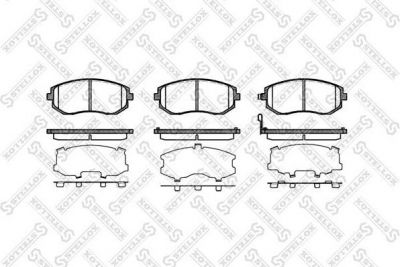 STELLOX КОМПЛЕКТ ТОРМОЗНЫХ КОЛОДОК, ДИСКОВЫЙ ТОРМОЗ (962 011B-SX)