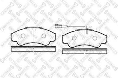 Stellox 970 001BL-SX комплект тормозных колодок, дисковый тормоз на FIAT DUCATO фургон (244)