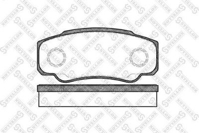 STELLOX КОМПЛЕКТ ТОРМОЗНЫХ КОЛОДОК, ДИСКОВЫЙ ТОРМОЗ (972 000-SX)
