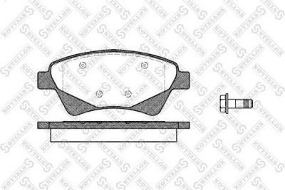 Stellox 987 020L-SX комплект тормозных колодок, дисковый тормоз на RENAULT MEGANE II седан (LM0/1_)