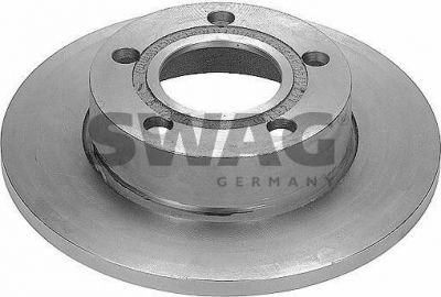 SWAG 30 90 9077 Диск торм. зад. Audi 100, 200, A8 quattro 84-00