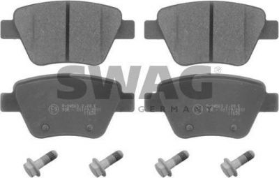 SWAG 30 91 6797 комплект тормозных колодок, дисковый тормоз на SKODA OCTAVIA (1Z3)