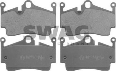 SWAG 38 91 6758 комплект тормозных колодок, дисковый тормоз на PORSCHE BOXSTER (987)