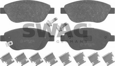 SWAG 40 91 6630 комплект тормозных колодок, дисковый тормоз на OPEL CORSA D