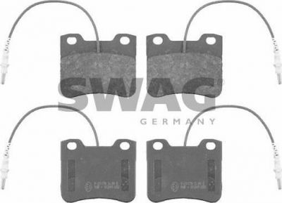 SWAG 62 91 6243 комплект тормозных колодок, дисковый тормоз на PEUGEOT 106 I (1A, 1C)