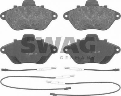 SWAG 62 91 6376 комплект тормозных колодок, дисковый тормоз на PEUGEOT 605 (6B)