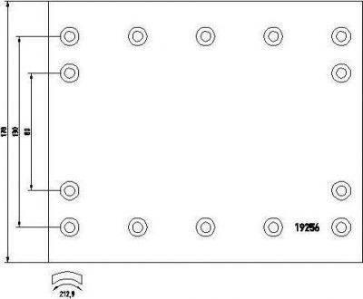 Textar 1925602 комплект тормозных башмаков, барабанные тормоза на DAF F 2500