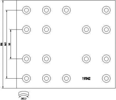 Textar 1934205 комплект тормозных башмаков, барабанные тормоза на IVECO EuroStar