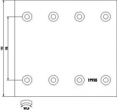 Textar 1993509 комплект тормозных башмаков, барабанные тормоза на RENAULT TRUCKS Manager