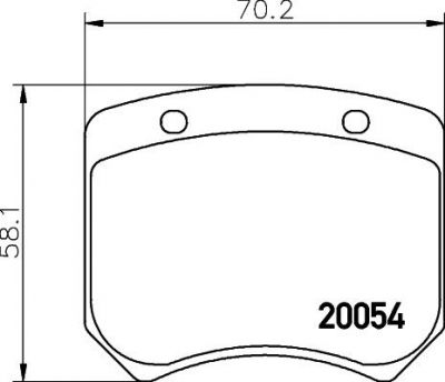 Textar 2005402 комплект тормозных колодок, дисковый тормоз на TVR CERBERA