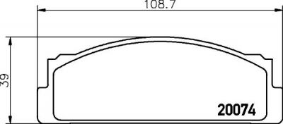 Textar 2007404 комплект тормозных колодок, дисковый тормоз на FIAT ARGENTA (132A)