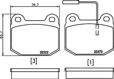 Textar 2037301 комплект тормозных колодок, дисковый тормоз на ALFA ROMEO 75 (162B)