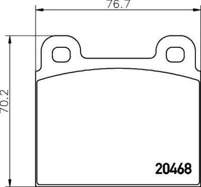 Textar 2046801 комплект тормозных колодок, дисковый тормоз на OPEL MONZA A (22_)