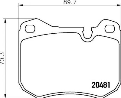 Textar 2048102 комплект тормозных колодок, дисковый тормоз на PORSCHE 928
