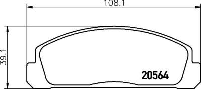 Textar 2056401 комплект тормозных колодок, дисковый тормоз на MAZDA 323 I (FA)