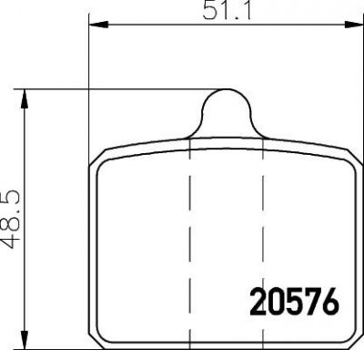 Textar 2057601 комплект тормозных колодок, дисковый тормоз на SKODA 105,120 (744)