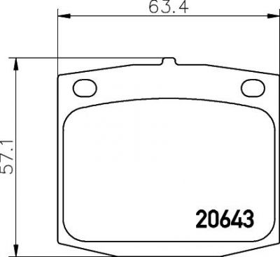 Textar 2064301 комплект тормозных колодок, дисковый тормоз на NISSAN DATSUN 160 J (710, A10)