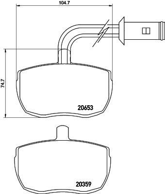 Textar 2065302 комплект тормозных колодок, дисковый тормоз на IVECO DAILY I фургон/универсал