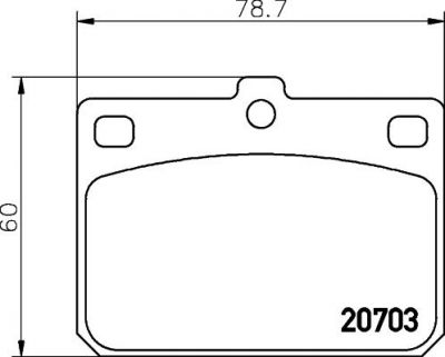Textar 2070302 комплект тормозных колодок, дисковый тормоз на HYUNDAI PONY седан (X-1)