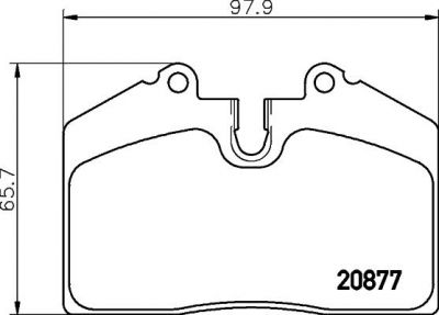 Textar 2087702 комплект тормозных колодок, дисковый тормоз на PORSCHE 911 кабрио (993)