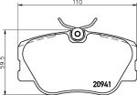 TEXTAR Колодки передние MB W124 (4209920, 2094102)