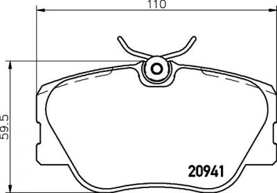 TEXTAR Колодки передние MB W124 (4209920, 2094102)