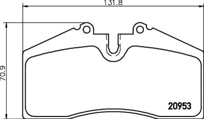 Textar 2095302 комплект тормозных колодок, дисковый тормоз на PORSCHE 911 кабрио (993)