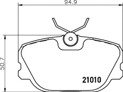 Textar 2101002 комплект тормозных колодок, дисковый тормоз на VOLVO 460 L (464)