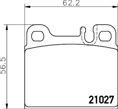 Textar 2102702 комплект тормозных колодок, дисковый тормоз на MERCEDES-BENZ S-CLASS (W126)