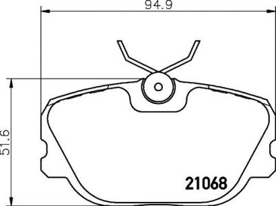 Textar 2106804 комплект тормозных колодок, дисковый тормоз на SAAB 9000