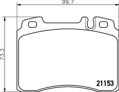 TEXTAR * Колодки торм.пер. MB W201,124, 210 (2115307)