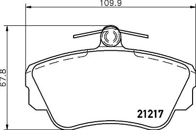 Textar 2121702 комплект тормозных колодок, дисковый тормоз на VOLVO 460 L (464)