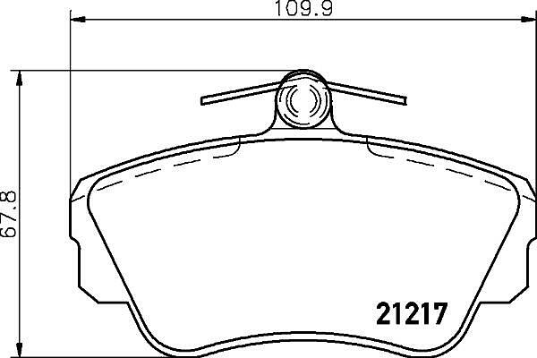 Textar 2121702 комплект тормозных колодок, дисковый тормоз на VOLVO 460 L (464)