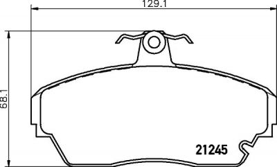 Textar 2124502 комплект тормозных колодок, дисковый тормоз на TATA INDICA (40_V2)
