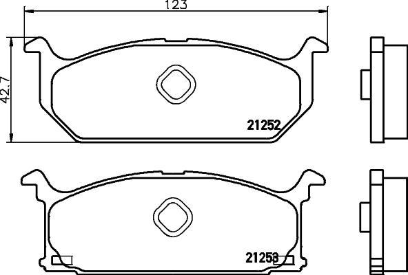 Textar 2125202 комплект тормозных колодок, дисковый тормоз на SUZUKI SWIFT I (AA)