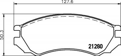 TEXTAR Комплект тормозных колодок, диско (2128002)