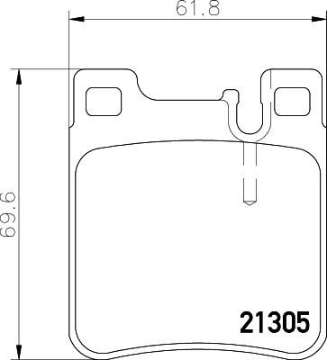 Textar 2130501 комплект тормозных колодок, дисковый тормоз на MERCEDES-BENZ S-CLASS (W140)