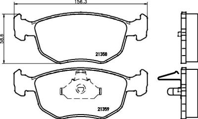 Textar 2135803 комплект тормозных колодок, дисковый тормоз на AC COBRA Mk IV (291N)