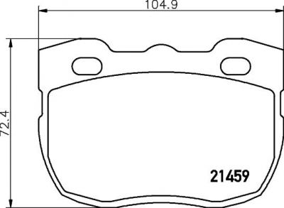 Textar 2145901 комплект тормозных колодок, дисковый тормоз на METROCAB TAXI